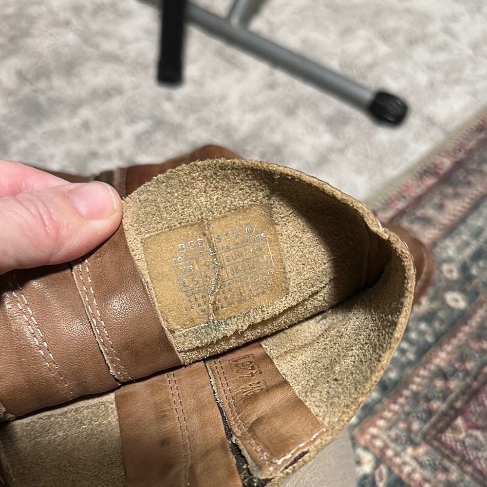 Bed Stu Brown Leather Cobbler Boots with Zipper - Picture 9 of 11